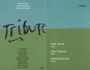 JARRETT, PEACOCK, DEJOHNETTE - TRIBUTE