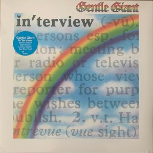 GENTLE GIANT - IN'TERVIEW (STEVEN WILSON REMIX)(BLUE VINYL)