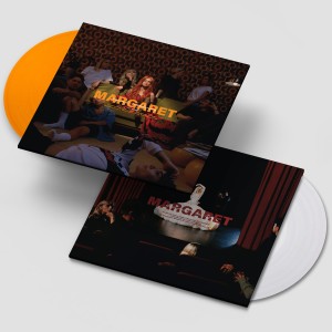 MARGARET - SINIAKI I CEKINY (BIAŁY/POMARAŃCZOWY VINYL)
