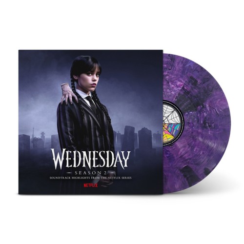 ADDAMS, WEDNESDAY/ NEVERMORE ACADEMY ORCHESTRA - WEDNESDAY: SEASON 2 (SOUNDTRACK HIGHLIGHTS FROM THE NETFLIX SERIES)(PURPLE & BLACK VINYL)