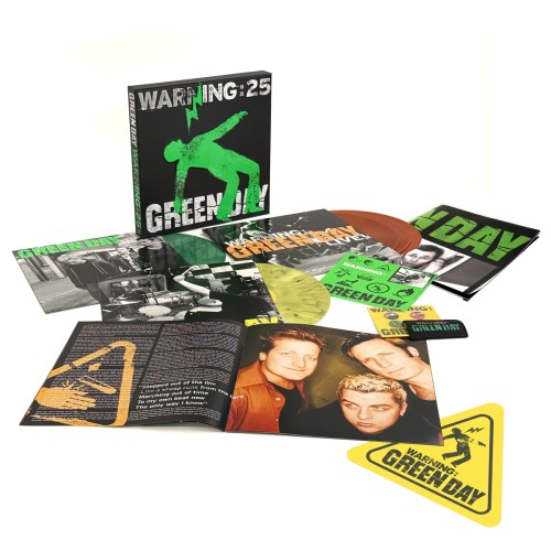GREEN DAY - WARNING (25TH ANNIV. DELUXE NUMBERED GREEN GALAXY, YELLOW MARBLE & ORANGE GALAXY VINYL)