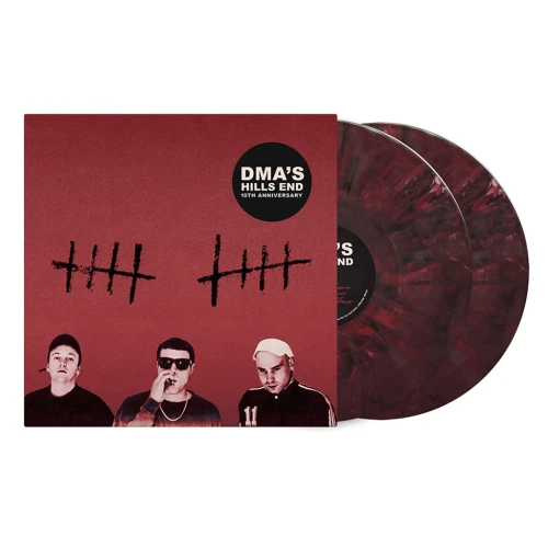 DMA'S - HILLS END (10TH ANNIV. RED & BLACK MARBLED VINYL)