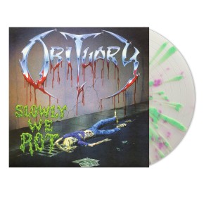 OBITUARY - SLOWLY WE ROT (MILK, VIOLET & GREEN SPLATTER VINYL)