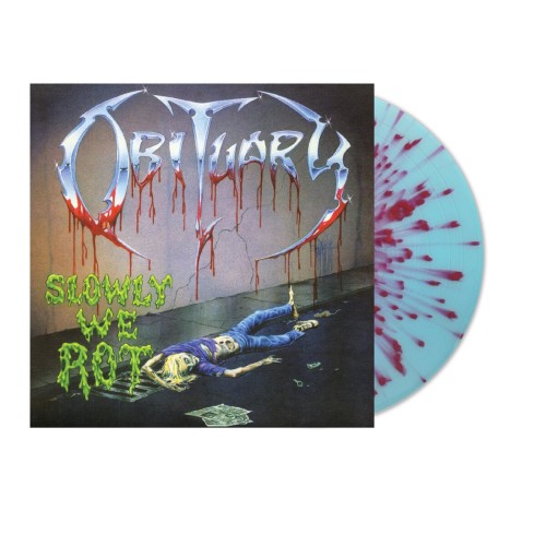 OBITUARY - SLOWLY WE ROT (CORPSE BLUE WITH BLOOD SPLATTER VINYL)