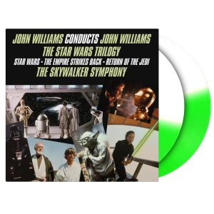 WILLIAMS, JOHN - JOHN WILLIAMS CONDUCTS: THE STAR WARS TRILOGY (GREEN/WHITE SPLIT VINYL)