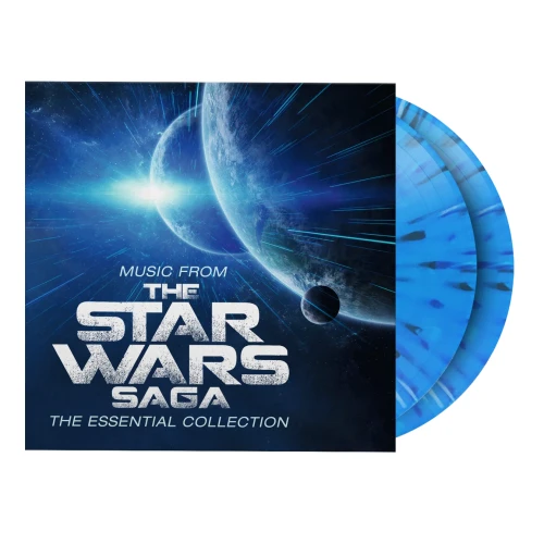SOUNDTRACK - MUSIC FROM THE STAR WARS SAGA - THE ESSENTIAL COLLECTION (BLUE SPLATTER VINYL)