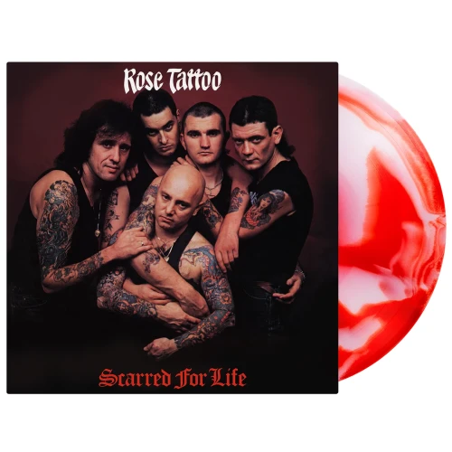 ROSE TATTOO - SCARRED FOR LIFE (RED & WHITE SWIRLED VINYL)