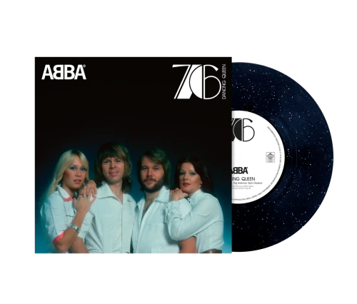 ABBA - DANCING QUEEN (50TH ANNIV. 10INCH SINGLE BLACK SPARKLING VINYL)