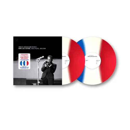 DAVIS, MILES - PARIS JAZZ FESTIVAL, SALLE PLEYEL 10/1/1964 (WHITE/RED/BLUE VINYL) WINYL LP