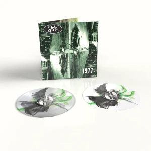 ASH - 1977 (30TH ANNIV. CLEAR & WHITE WITH GREEN & BLACK INKPLOSION VINYL)